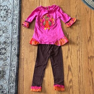Emily Rose Pink and Brown Turkey Outfit